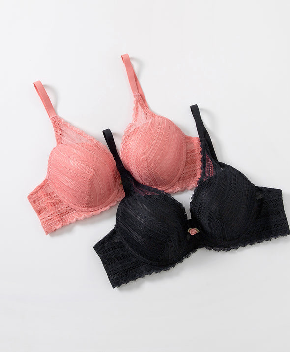 Ethereal Beauty 3/4 Cup Wired Lightly-Lined Lace Bra