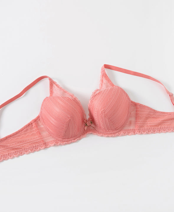 Ethereal Beauty 3/4 Cup Wired Lightly-Lined Lace Bra