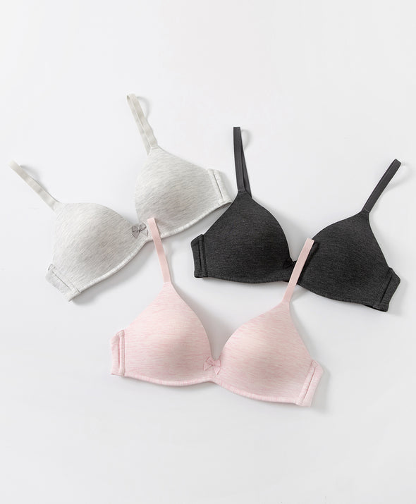 Cozy Melange Padded Wireless Push Up Bra