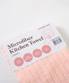 Ribbed Pattern Microfiber 3pcs in 1pack Kitchen Towel