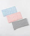 Zigzag Contrast Pattern Microfiber 3pcs in 1pack Kitchen Towel