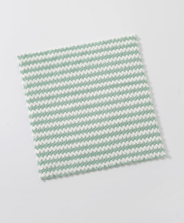 Compressed Zigzag Pattern Microfiber 3pcs in 1pack Kitchen Towel