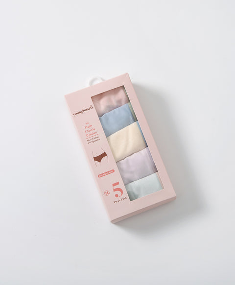 Peaches n' Cream Cotton 5-pack Midi panties