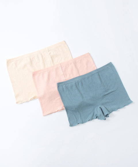 Seamless Jacquard Mid Waist Boxshorts Panties