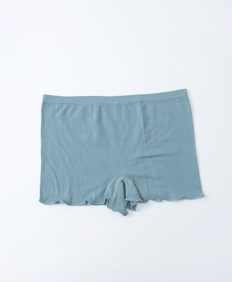 Seamless Jacquard Mid Waist Boxshorts Panties