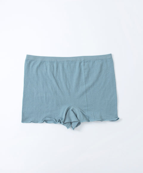 Seamless Jacquard Mid Waist Boxshorts Panties