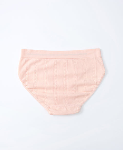 Seamless Jacquard Low Waist Midi Panties