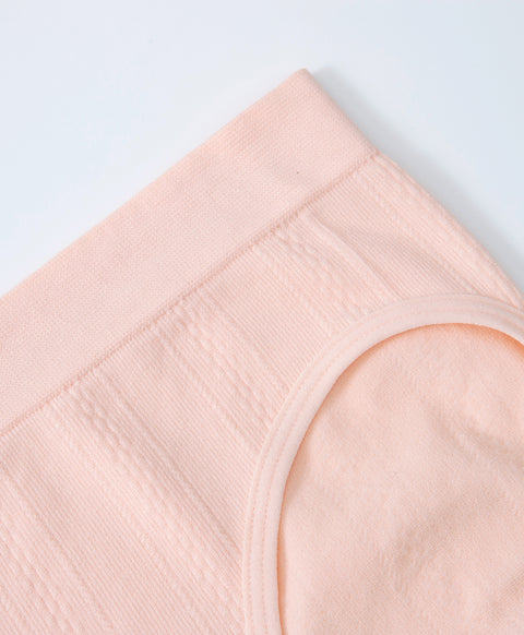 Seamless Jacquard Low Waist Midi Panties