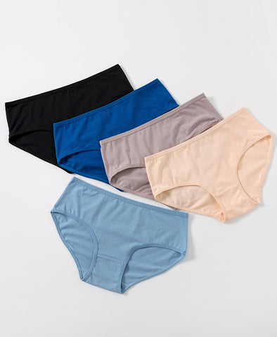 Skyline Tints Cotton 5-pack Hipster Panties