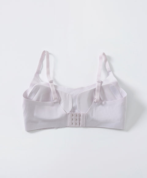 Soft Grace Wireless Clean Cut Laminated Seamless Bralette with Back Hook