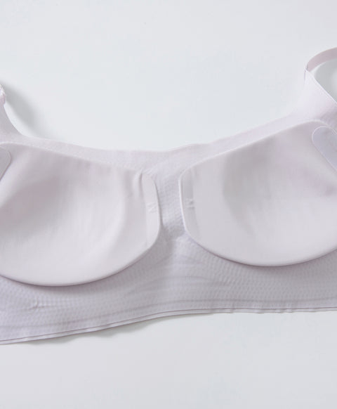 Soft Grace Wireless Clean Cut Laminated Seamless Bralette with Back Hook