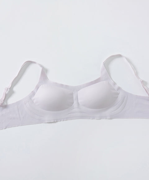 Soft Grace Wireless Clean Cut Laminated Seamless Bralette with Back Hook