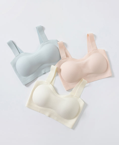 Chic Mode Ribbed Wireless Clean Cut Laminated Seamless Full Coverage Pull Over Vest