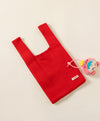 Snake Snack CNY Rib Knit Bag with Soft Toy Bag Charm