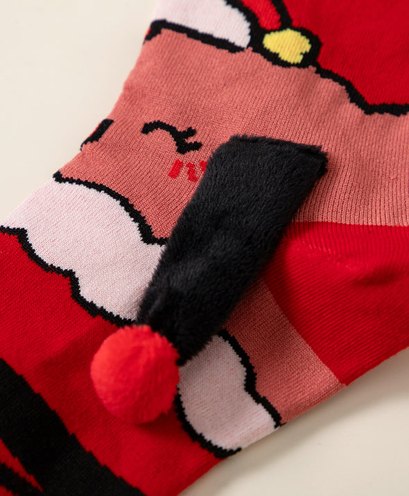 Santa's Secret 3D Crew Socks