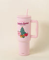 Santa's Secret Metal Tumbler with Straw