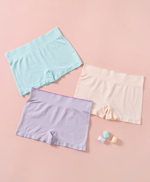Smooth Seamless Knit Mid Waist Boxhsorts Panties
