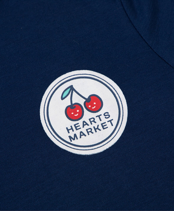 Hearts Market Contrast Collar T-Shirt