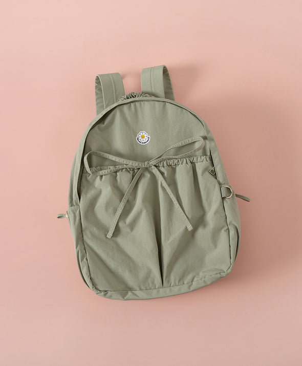 Smiling Every.wear Ribbon Drawstring Backpack