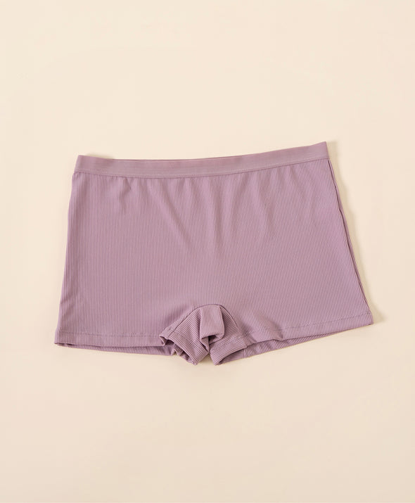 Comfort Microfiber Rib Boxshorts Panties 2pcs Set