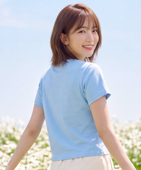 Stay Bloom Short Sleeves Relaxed Fit Tee