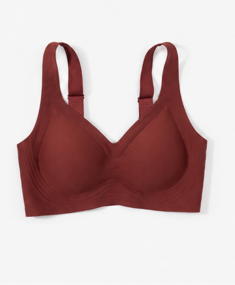 Marshmallow Kiss: Mirror Kiss V-Neck Wireless Bra with Adjustable Straps - New & Improved