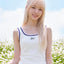 Stay Bloom Sleeveless Lace Trim Ribbed Vest