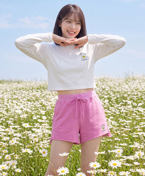 Stay Bloom Drawstring Sweatshorts