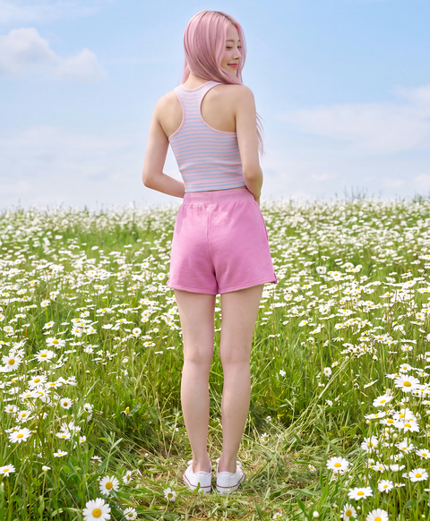 Stay Bloom Drawstring Sweatshorts