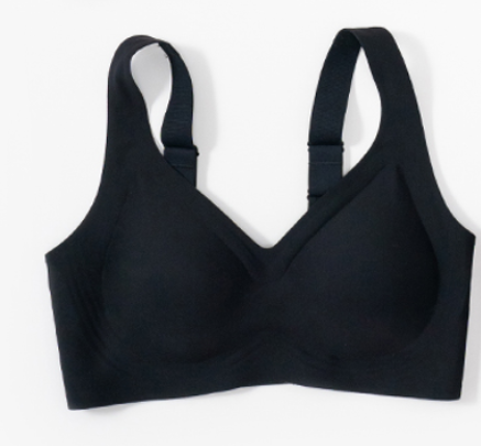 Marshmallow Kiss V-Neck Wireless Bra with Adjustable Straps