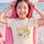 Junior Resort of Heart Short Sleeves Top & Shorts Sleep Set