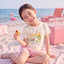 Junior Resort of Heart Short Sleeves Top & Shorts Sleep Set