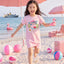 Junior Resort of Heart Short Sleeves Sleep Dress