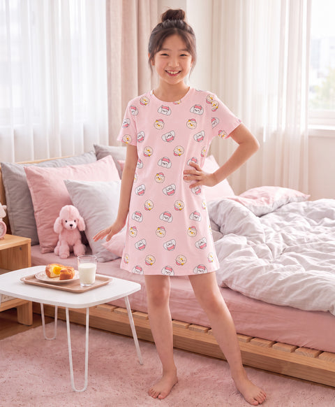 Junior Morning Harmony Short Sleeves Sleep Dress