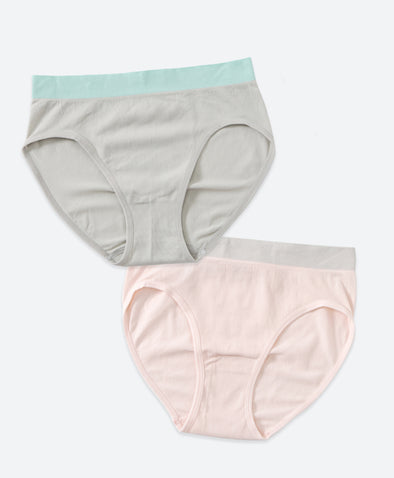 Soft Pique Seamless Midi Panties 2pcs Set