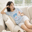 Heart Gelato Short Sleeves Top & Shorts Sleep Set