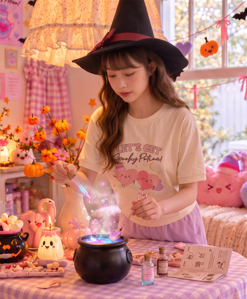 Let's Get Spooky Potion Short Sleeves Top & Shorts Set