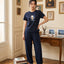 Little Muse Short Sleeves PJ Top & Long Pants Set - Every Muse Deserves A Snack Break