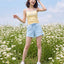 Stay Bloom Drawstring Sweatshorts