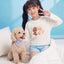 Junior Gentle Harmony Long Sleeves Top & Shorts Sleep Set