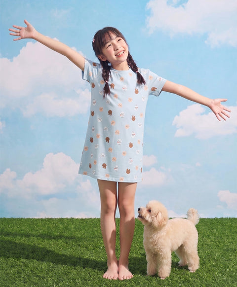Junior Gentle Harmony Short Sleeves Sleep Dress