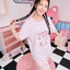 Catitude-ing Short Sleeves Top & Long Pants Set