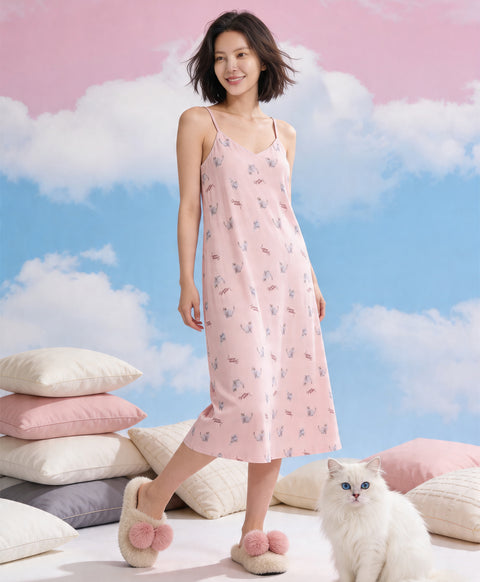Catitude-ing Cami Long Dress