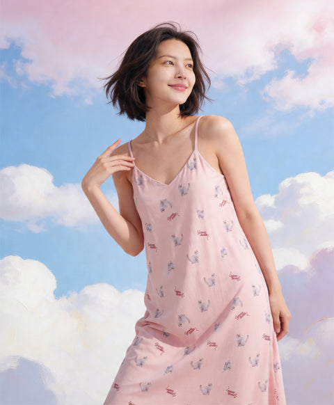Catitude-ing Cami Long Dress