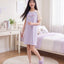 Hello Dream Crew Short Sleeves Padded Sleep Dress