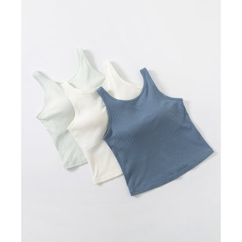 Ribbed Tank Top Bra