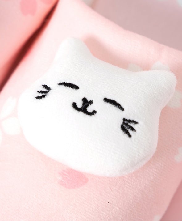 Sakura Cat Home Slippers