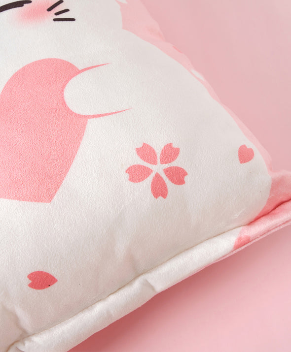 Sakura Cat Soft Toy Cushion