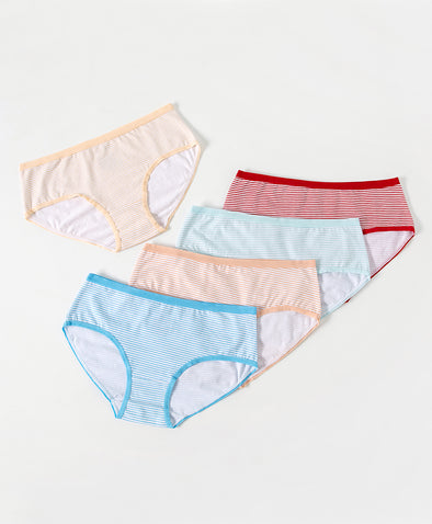 Sun Kissed Cotton 5-pack Hipster Panties